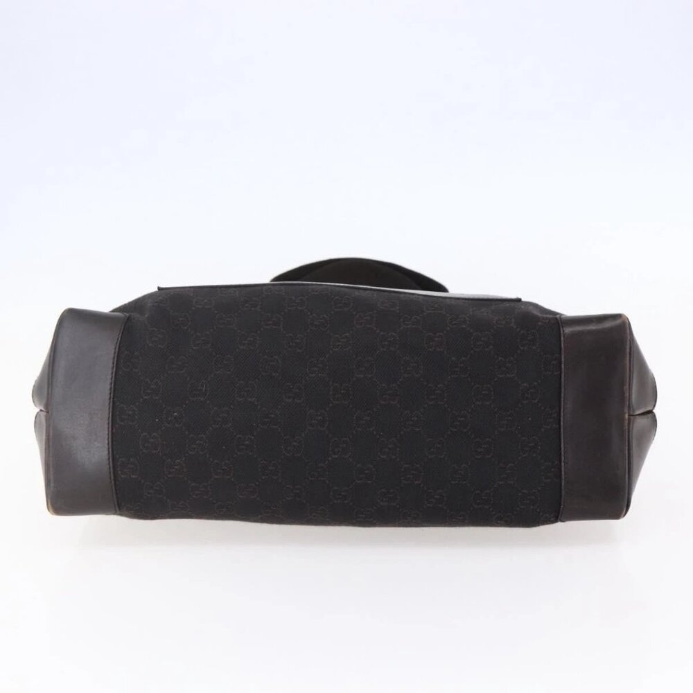 GUCCI GG Canvas Tote Bag Brown Silver 34339 Auth 149975 - Picture 7 of 16